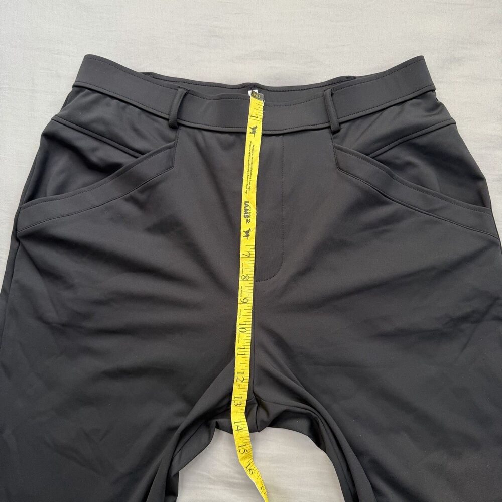 NWT Halara Flex DayStretch High Waist Work Tapered Pants LARGE Black Pull On - Picture 6 of 9